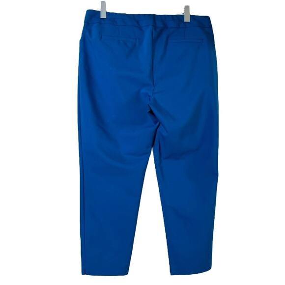 Dana Buchman Ankle Pant Mid Rise Stretch Peacock Blue Women’s Plus Size 16 - Picture 2 of 6